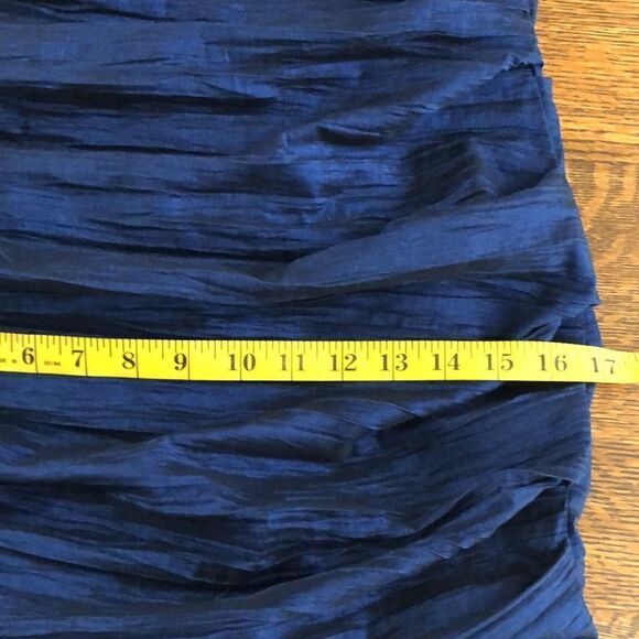 Betsy & Adam Royal Blue Taffeta Strapless Body-con Dress - Picture 11 of 12